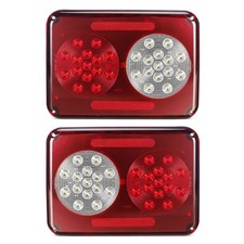Double LED Trailer Tail Lights Stop Turn Backup Reverse LED Trailer Lights Set picture