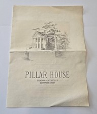 Vintage Pillar House Restaurant Menu - 1980s - Newton Lower Falls, Massachusetts picture