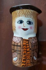 BELLA CASA Susan Paley By Ganz Kate Flower Vase 1980's Whimsy picture