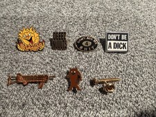 Supreme Pins Lot Of 7 RARE Lapel Pins 2016 - 2020 picture
