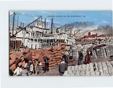 Postcard Loading Cotton on the Riverfront USA picture