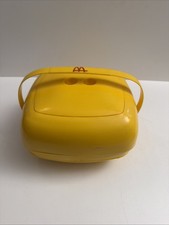 McDonalds Promo Vintage 1970s Space Age Plastic Picnic Basket Set MCM RARE AS IS picture