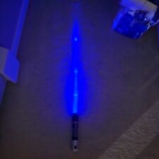 2015 Hasbro Lightsaber Blue Retractable C-3252A Stars Wars picture