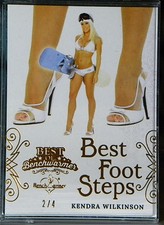 2022 Bench Warmer Best of Kendra Wilkinson Best Foot Steps Copper Foil 2/4 picture