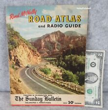 Vintage 1952 Rand McNally United States Road Atlas Map and Radio Station Guide picture