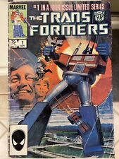 The Transformers Vol 1 #1 of 4 September 1984 Limited Series Marvel Comic Book picture