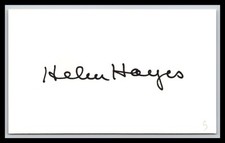 Helen Hayes - Actress - 3x5 Card - Signed / Autograph (s) picture