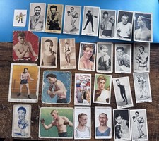 Massive boxing tobacco 27 card lot 1909+ Berg, Carpentier, Jack Johnson picture
