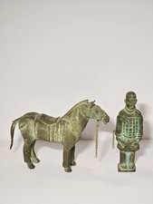 Vintage Chinese Tang Style Horse Warrior Statue Figurines PARTS/REPAIR 4