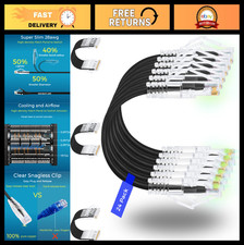 Rapink Patch Cables Cat6/ Cat6a 1ft (24 Pack) Slim, Cat6a Ethernet Patch Cable 1 picture