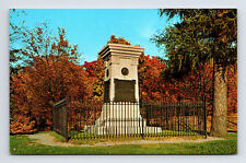 Grave of Maj Gen Braddock Postcard Ligonier Pennsylvania PA picture