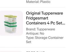 Original Tupperware Fridgesmart Containers 4 Pc Set BRAND NEW  picture