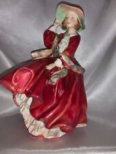 Royal Doulton Bone China Top o' the Hill Figurine Red Dress HN1834  picture