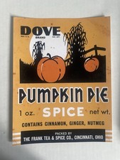 Dove Pumpkin Pie Spice PAPER PRINT Ad Sign Poster Vintage Tin Style Halloween picture