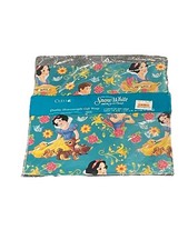 Vintage Snow White And Friends Gift Wrap 2 Sheets Teal 20