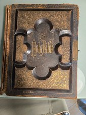 Antique 1879 A.J. Holman Holy Bible Illustrated Family Bible Ornate picture