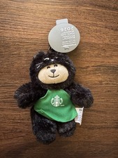 2026 Starbucks 6” Black Cat Bearista Plush Keychain Halloween With Tag picture