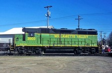 Willamette Valley 2503 @ WILSONVILLE, OREGON_ MARCH 2009 ORIGINAL TRAIN SLIDE picture