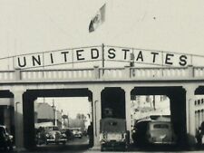 Mexicali Mexico Postcard USA Border Rppc Photo Old Cars San Diego Cafe Sign picture