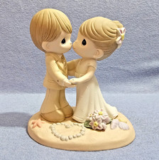 Precious Moments OUR LOVE IS DEEPER THAN THE OCEAN 123018 Beach Wedding Topper picture