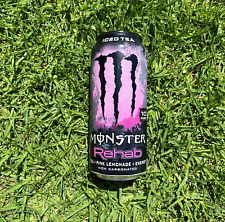 Monster Energy Rare Rehab Tea Pink Lemonade Unopened Can 2014 Full Collectible picture