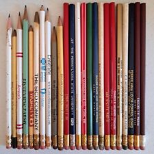 24 Advertising Pencil Lot Round Barrel Mostly Pennsylvania Area Vintage PA -  P5 picture