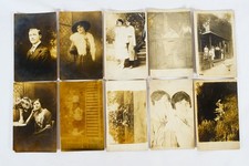 Lot Of 10 RPPC People Portraits Real Photo Postcards picture