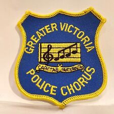 Obsolete Badge Patch Greater Victoria Police Chorus British Columbia Canada picture