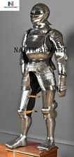 Maximilian Suit of Armor with Closed Helmet Medieval Knight Costume picture