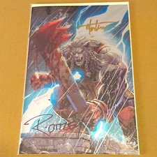 Battle Beast #2 SDCC Exclusive Foil Virgin Signed by Kirkham/Ottley W/COA picture