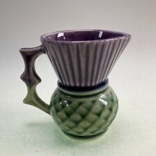 Clyde Ceramics Scotland Thistle Purple & Green Creamer - Vintage picture