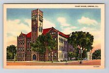 Urbana IL-Illinois, Courthouse Vintage Souvenir Postcard picture