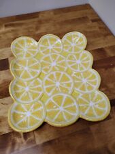 Dept. 56 “SLICE” Large Lemon Slice Serving Tray Summer Time Fun picture
