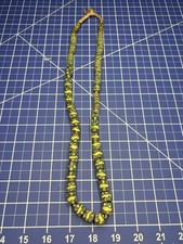 Antique Venetian Green Millefiori African Trade Beads 30” Mosaic Strand picture