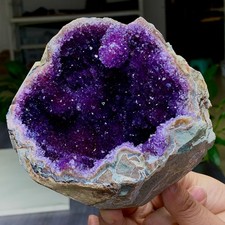 1.79LB Natural Amethyst  agate geode quartz cluster crystal specimen Healing picture