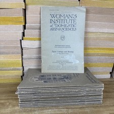 ANTIQUE 1923 WOMAN'S INSTITUTE OF DOMESTIC ART & SCIENCE SCRANTON, PA COLLECTION picture