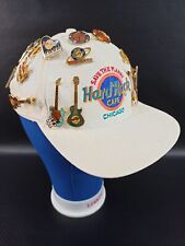 Vintage Instant Collection Hard Rock Café Pin/Pinback Chicago Illinois White Hat picture