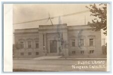 1908 Public Library Building Niagara Falls New York NY RPPC Photo Postcard picture
