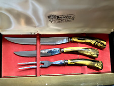 Vintage Regent Sheffield England Stainless Knife Set Peeredge Pattern picture