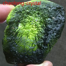 173ct Moldavite Genuine Raw Meteorite From Czech Republic PICcertificate picture