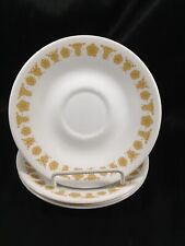 Set of 4 Corelle Butterfly Gold Replacement Saucers picture