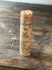 Antique Humphreys No 40 Homeopathic Insomnia Glass Vial Bottle Cork Label picture