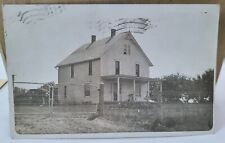 Vintage Real Photo Postcard Farm House Postmarked 1913 picture