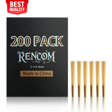 Convenient 1-1/4 Size Unbleached Pre-Rolled Cones - 200 Count for Effortless Use picture