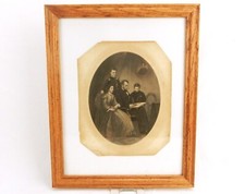 Abraham Lincoln Family Portrait, Steel Engraved w/Original Mat, A. B. Walter picture