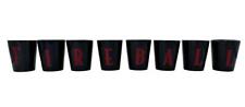FIREBALL Whisky Red Hot Halloween Lettered Edition Shot Glass Set of 8 Letters picture