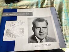 RICHARD NIXON and Patricia Nixon … Signed AUTOGRAPH . On a NH  project booklet picture