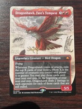 1x SHOWCASE DRAGONHAWK, FATE'S TEMPEST - Bloomburrow MTG - Magic the Gathering picture