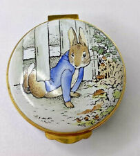 Vintage   Crummels box Beatrix Potter Peter Rabbit Trinket Enamels Box PB160/19 picture