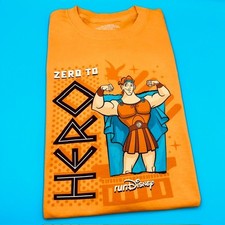 runDisney 2025 Hercules Zero To Hero T-Shirt Orange Size Large 100% Cotton - XL picture